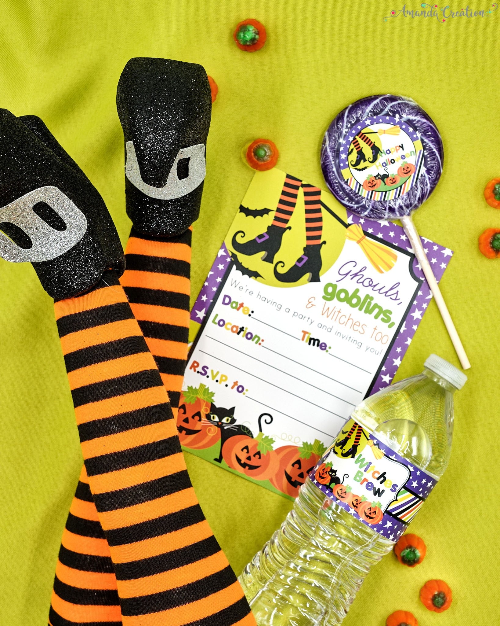 witch Halloween party supplies