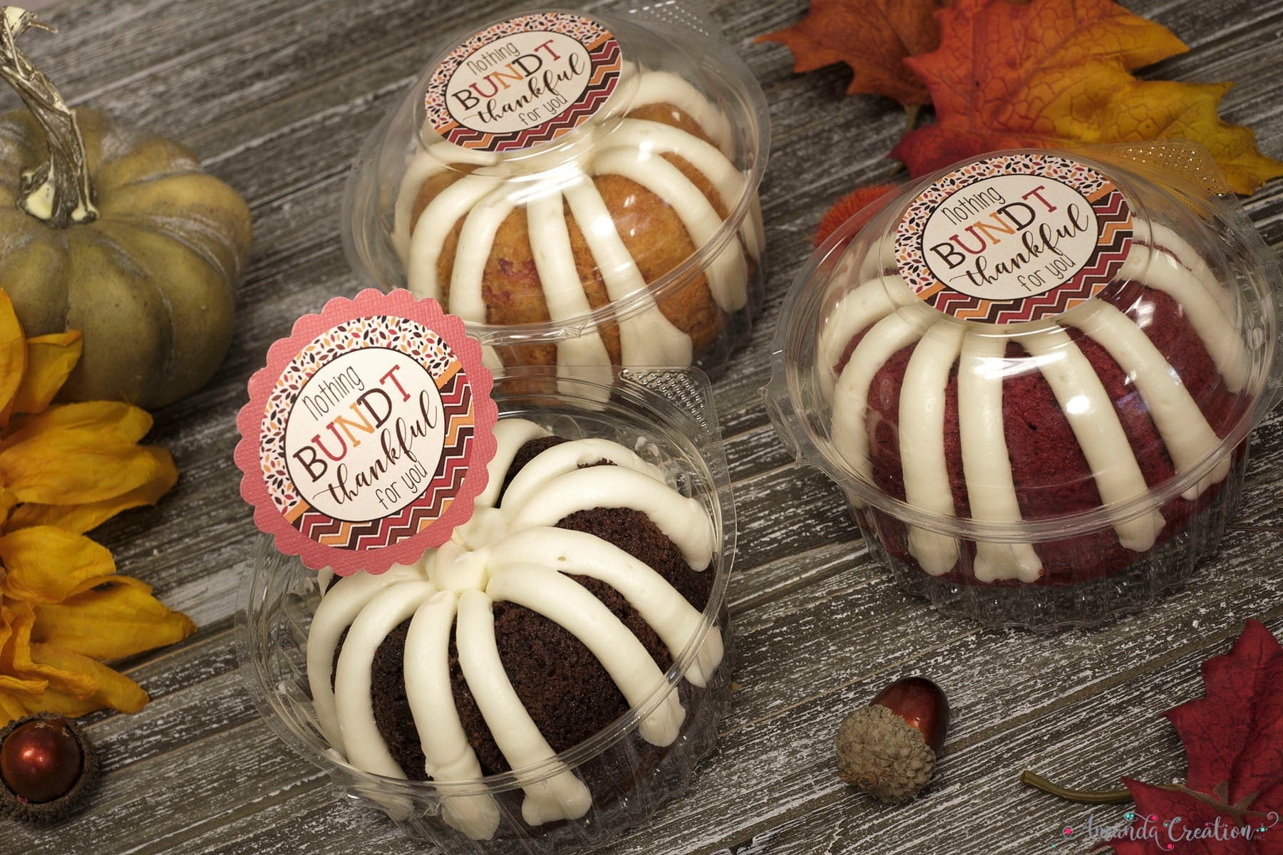 nothing bundt thankful for you fun fall gift idea sticker