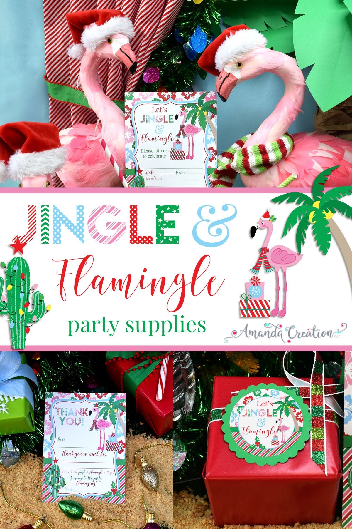 Jingle & Flamingle Party Supplies