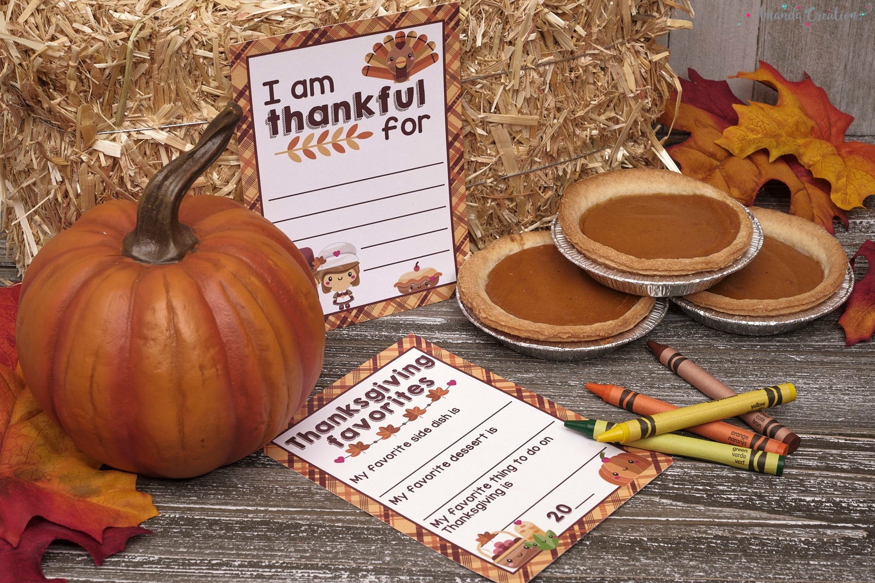 kids thankful for card 