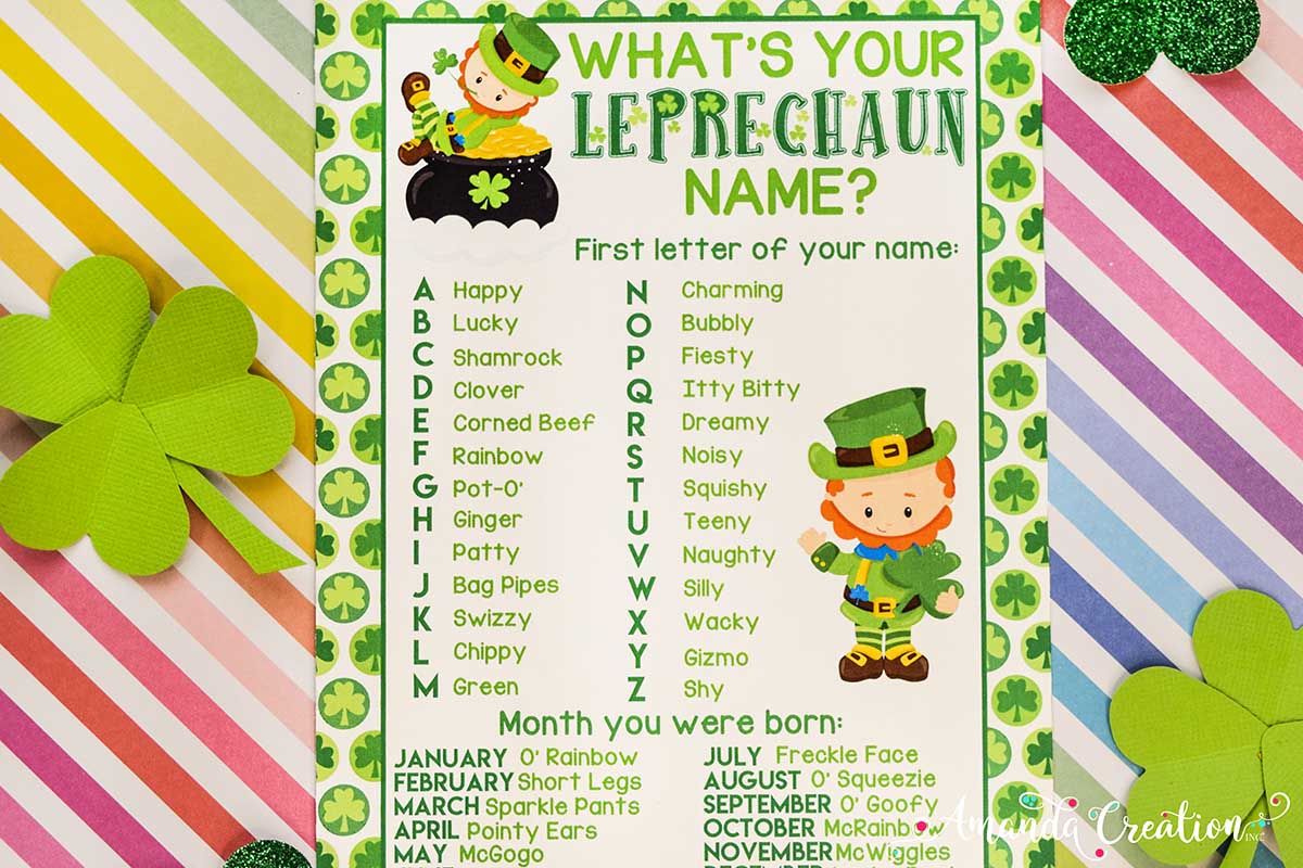 St. Patrick's Day Leprechaun Game