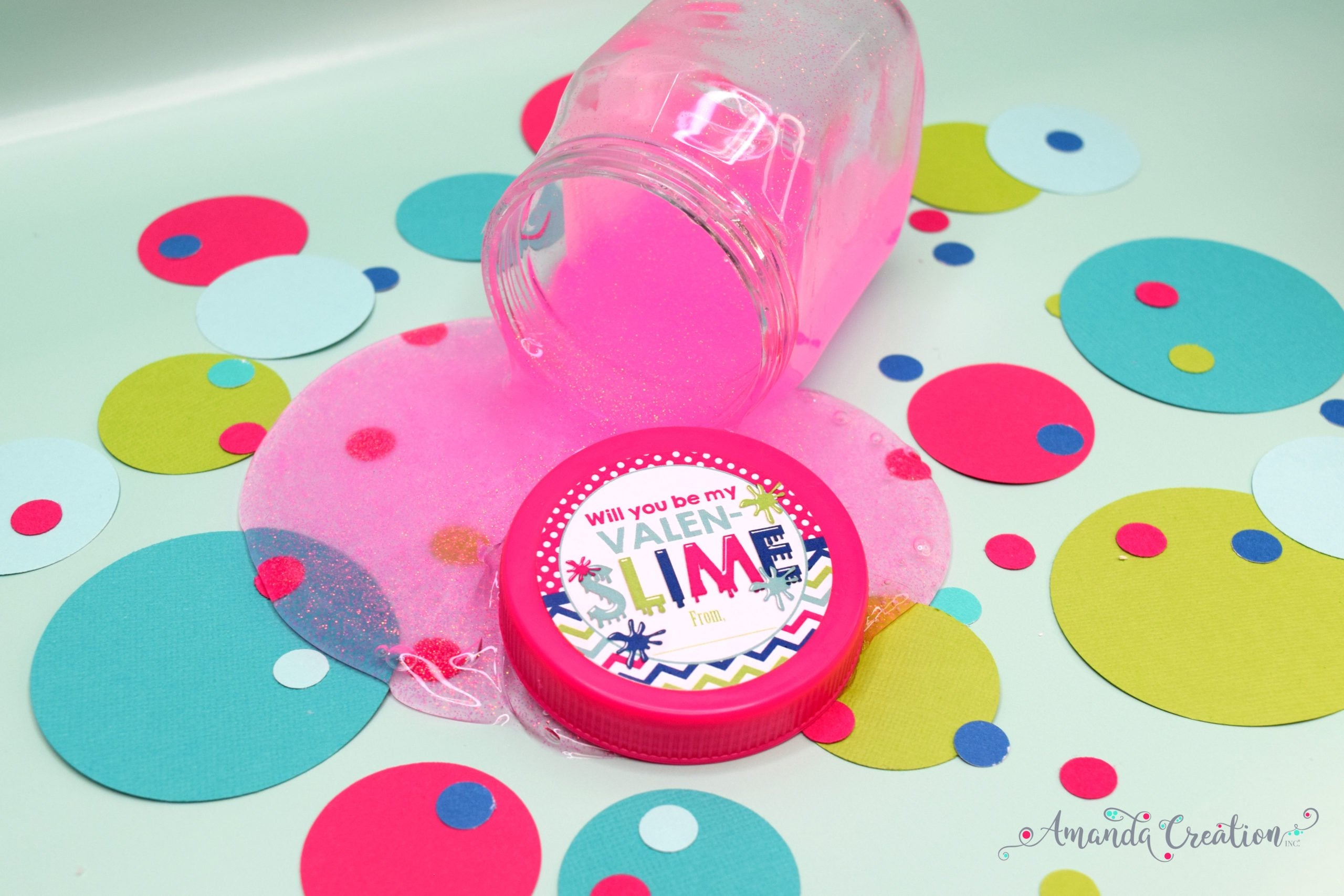 Slime Valentine's Day Sticker