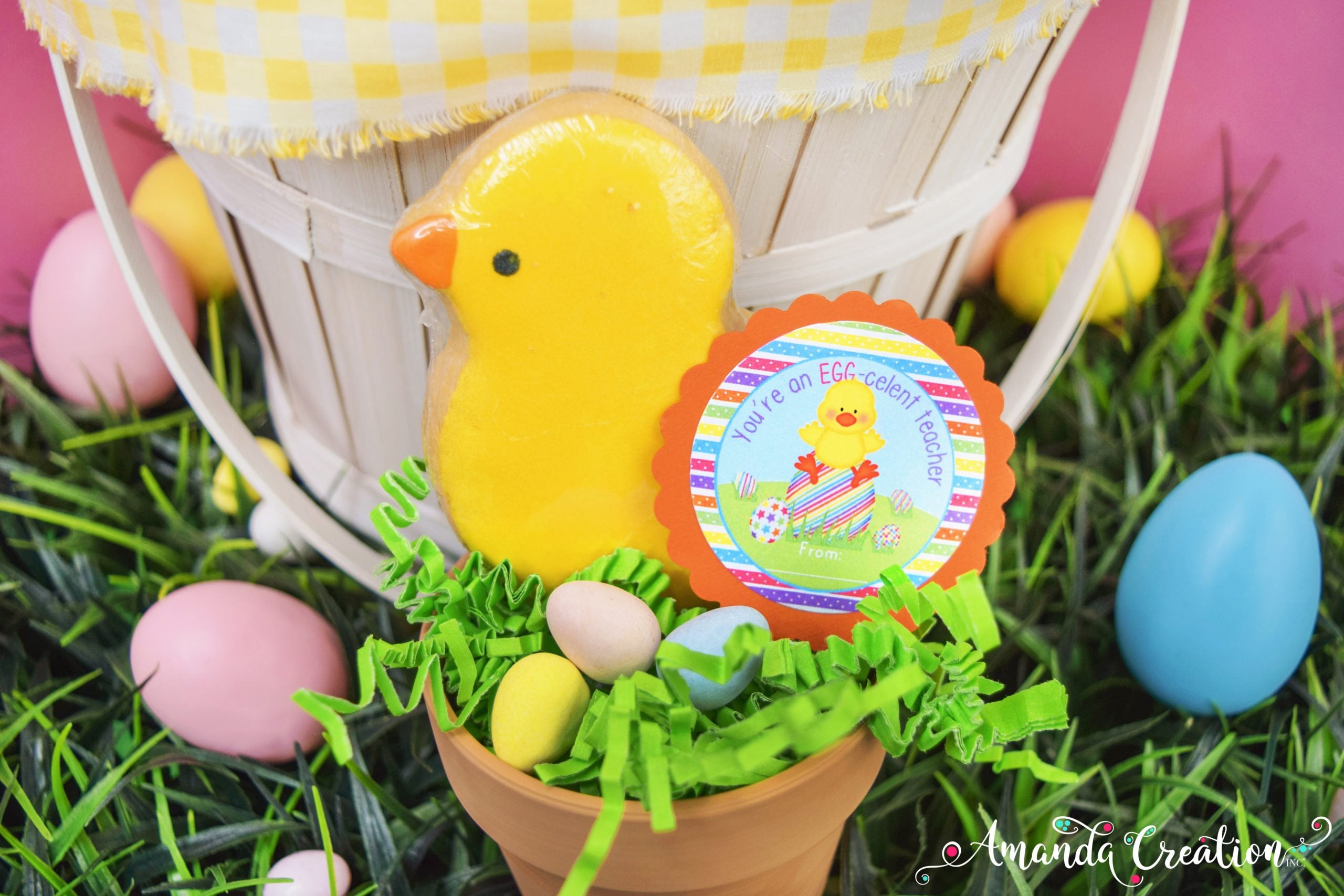 Egg-celent Teacher Easter Gift Sticker