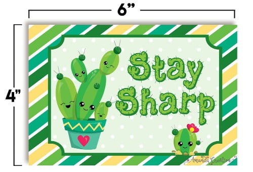 Cactus Postcard for a Student