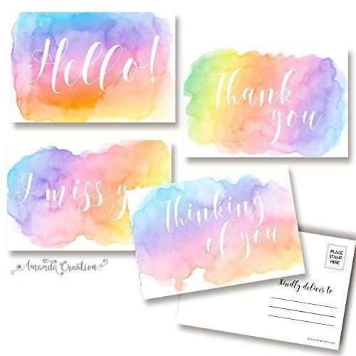 Thinking of You Pastel Postcards