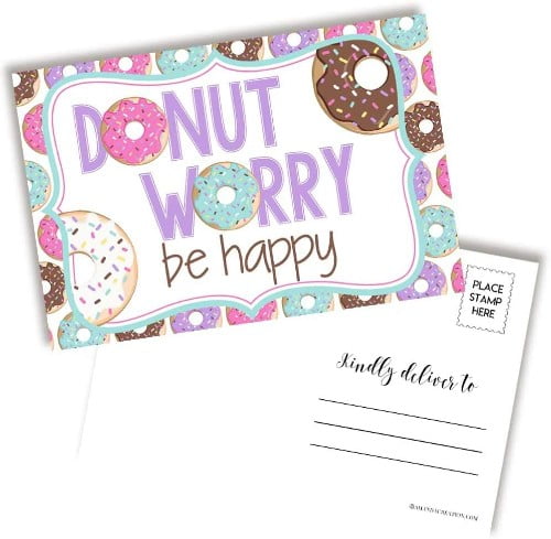Donut Worry Be Happy Postcards