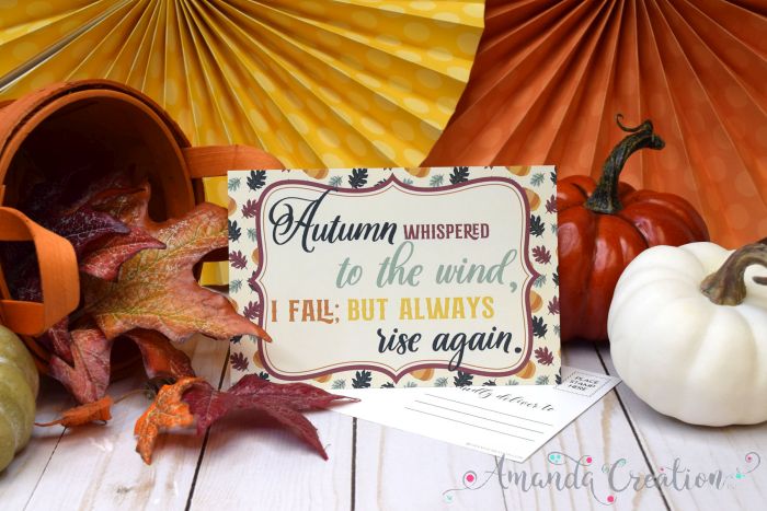 Inspirational Autumn Postcards Send Fall Beauty