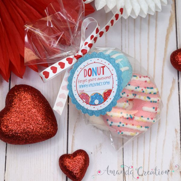Donut Valentine's Day Stickers