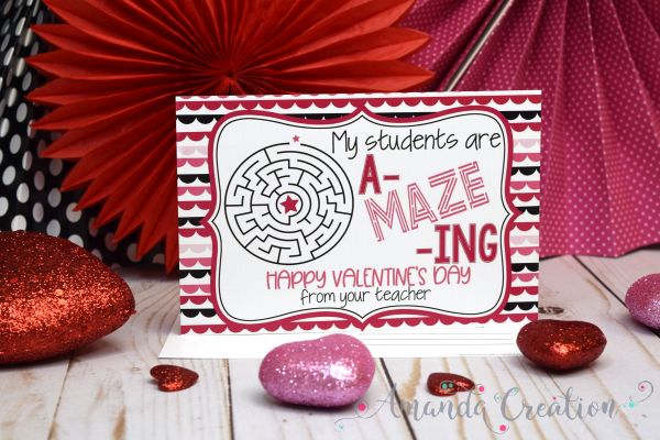 Valentine Teacher Postcards