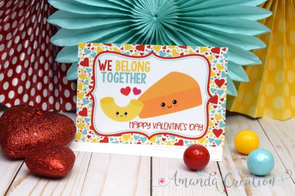 Mac & Cheese Valentine Postcards