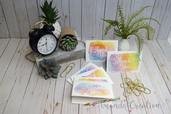 Pastel Thank You Cards