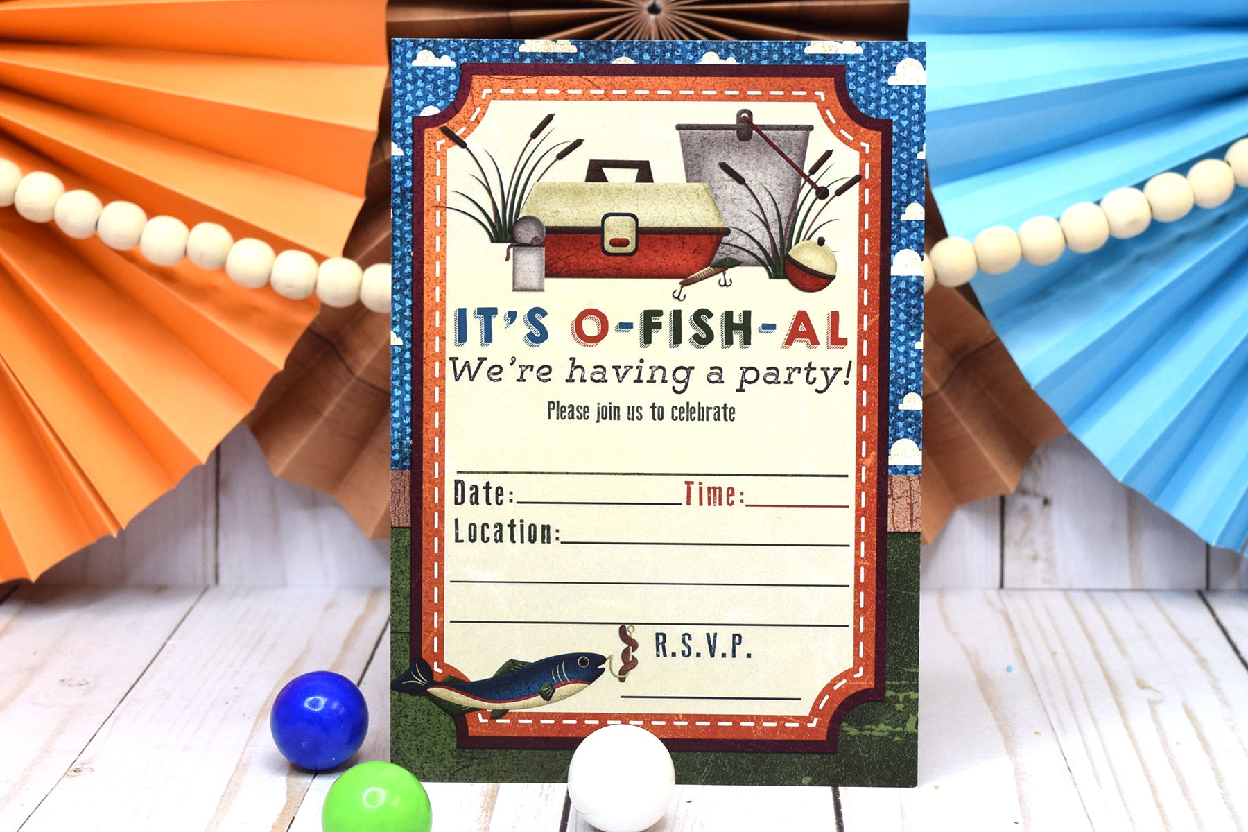 Fishing Birthday Party Invitation