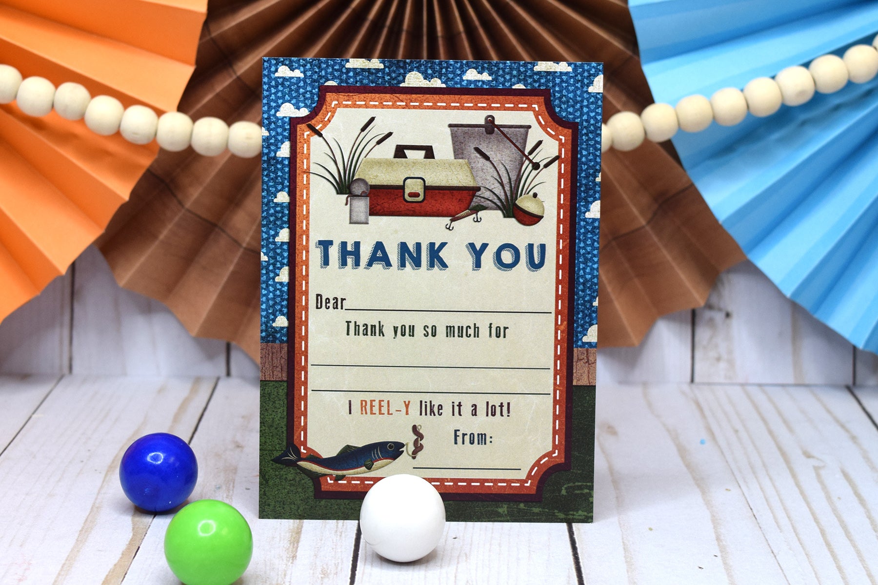 Fishing Party Thank You Card